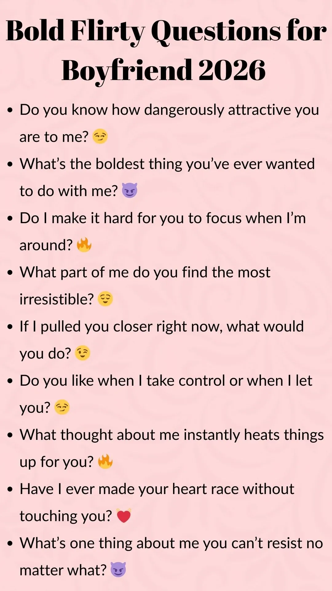 Bold Flirty Best Questions For Boyfriend 2025 2026