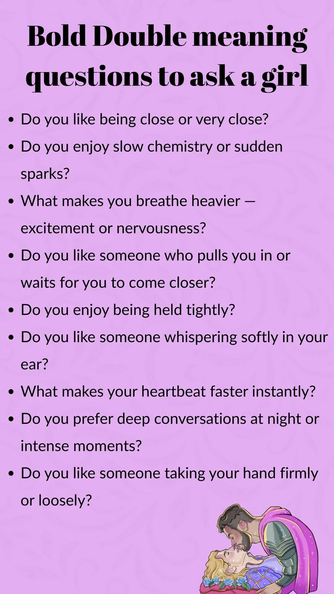 Bold Latest Double Meaning Questions 2025 To Ask A Girl