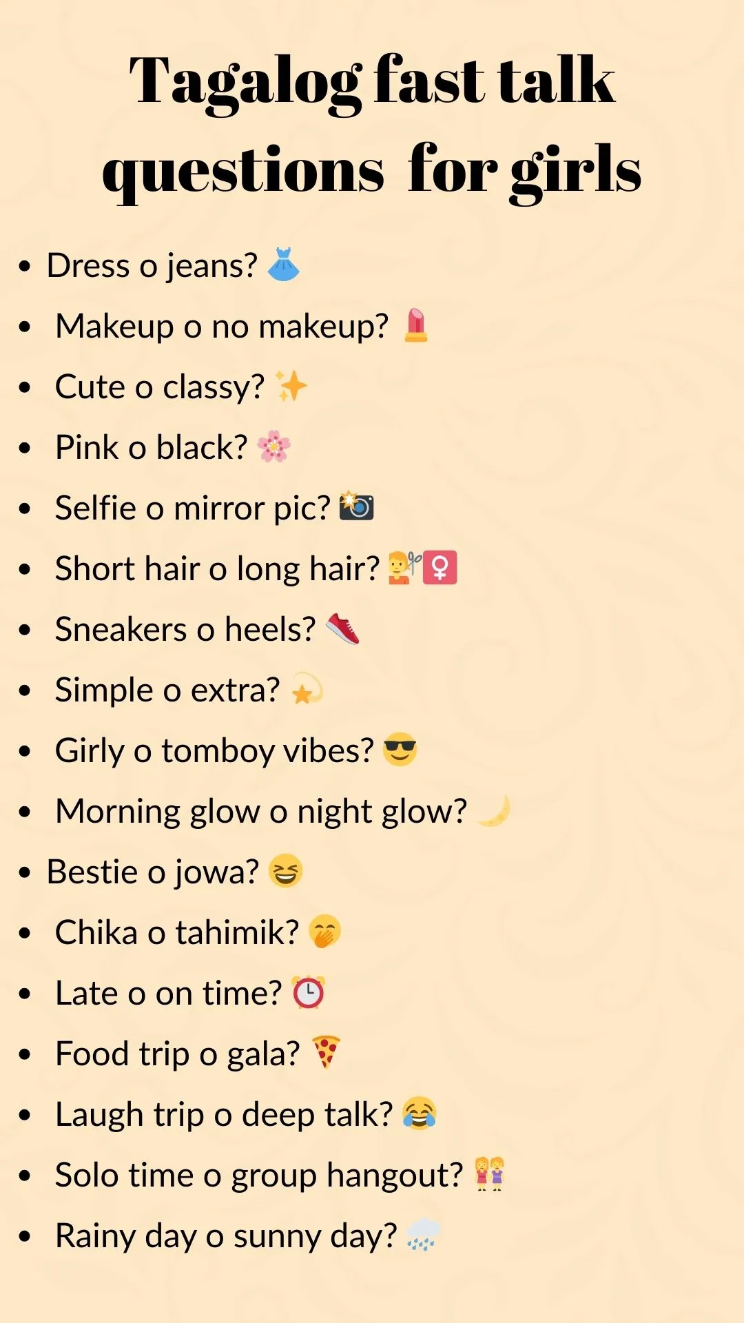 Tagalog Girls Fast Talk Questions Spg 2025 2026 Hd